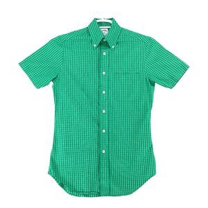 Brooks Brothers Men's Button Down Short Sleeve Blue Check Shirt‎ XS